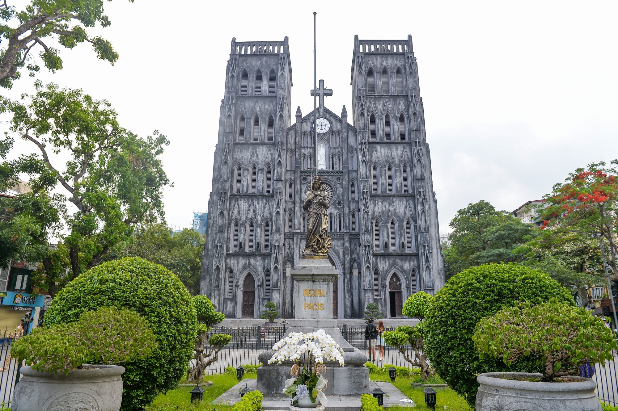 Admire the neo-Gothic elegance of St. Joseph Cathedral, a striking symbol of Hanoi’s French colonial legacy